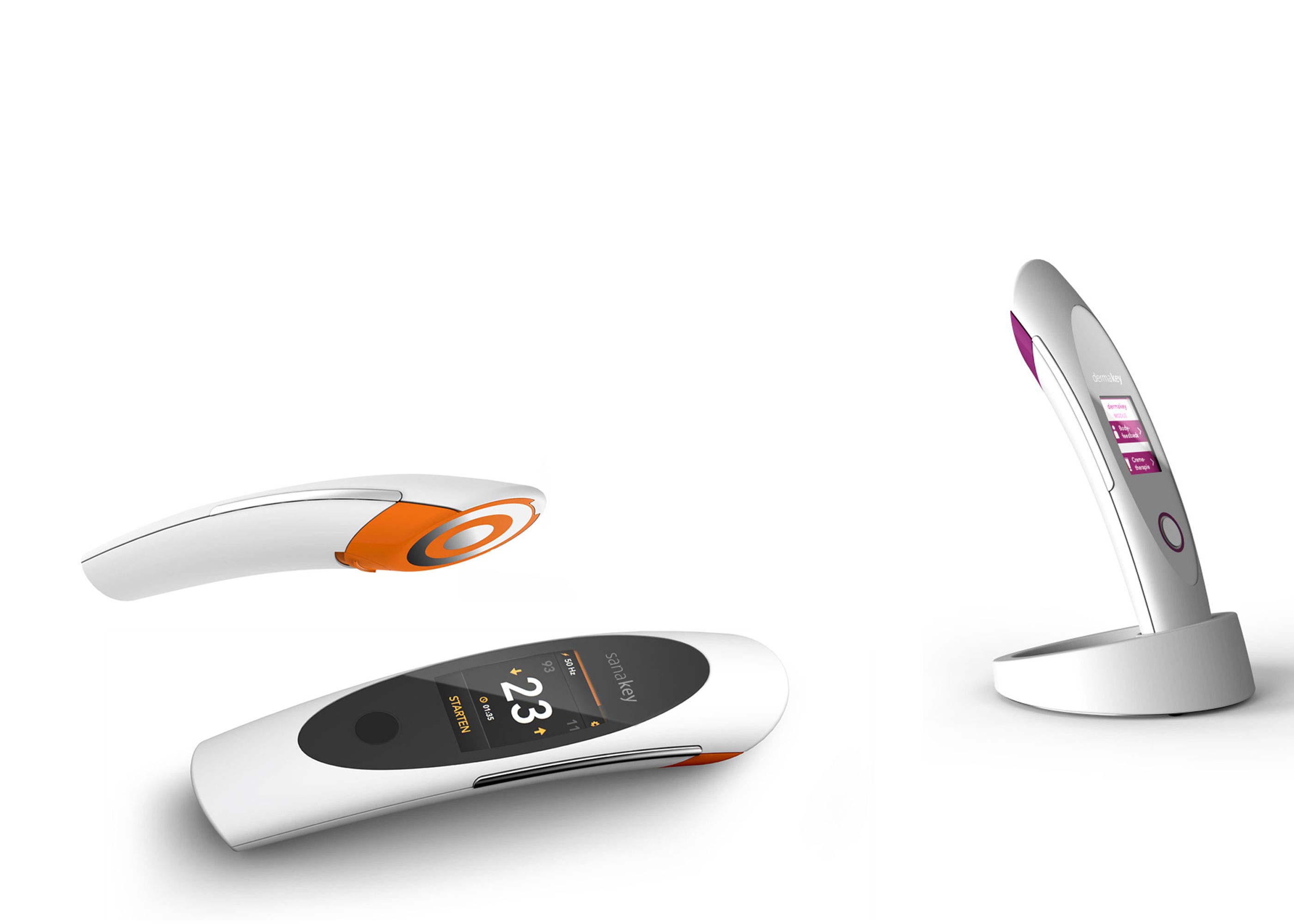 User interface design for SanaKey and DermaKey